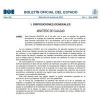 Real Decreto 664/2024, de 9 de julio, por el que se regulan las ayudas  económicas a víctimas de violencias sexuales, y por el que se modifica el  Real Decreto 1452/2005, de 2 de diciembre, por el que se regula la ayuda  económica establecida en el artículo 27 de la Ley Orgánica 1/2004, de 28 de  diciembre, de medidas de protección integral contra la violencia de género